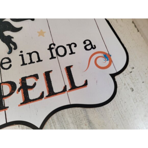Welcome come in for a spell witch sign foolish Halloween set hanging home decor - Picture 9 of 12